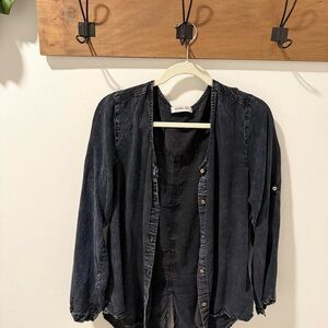 Sam & Lavi Charcoal Sleeveless Blouse